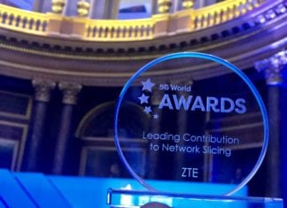 ZTE wins Leading Contribution to Network Slicing Award at 5G World Summit