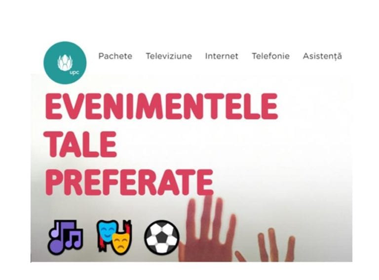 Parteneriat UPC Romania si Eventim – Preturi speciale la achizitionarea biletelor Eventim pe site-ul UPC