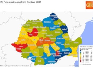Studiu GfK – Puterea de cumpărare a românilor a crescut în 2018, dar odată cu ea și polarizarea regională