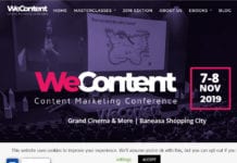 WeContent 2019 – Învață content marketing de la cei mai buni experți internaționali