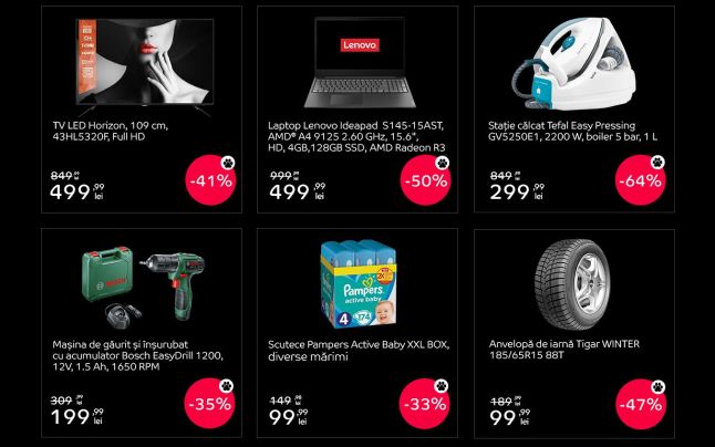Black Friday la eMAG: Care au fost produsele vândute în mai puţin de 30 de secunde