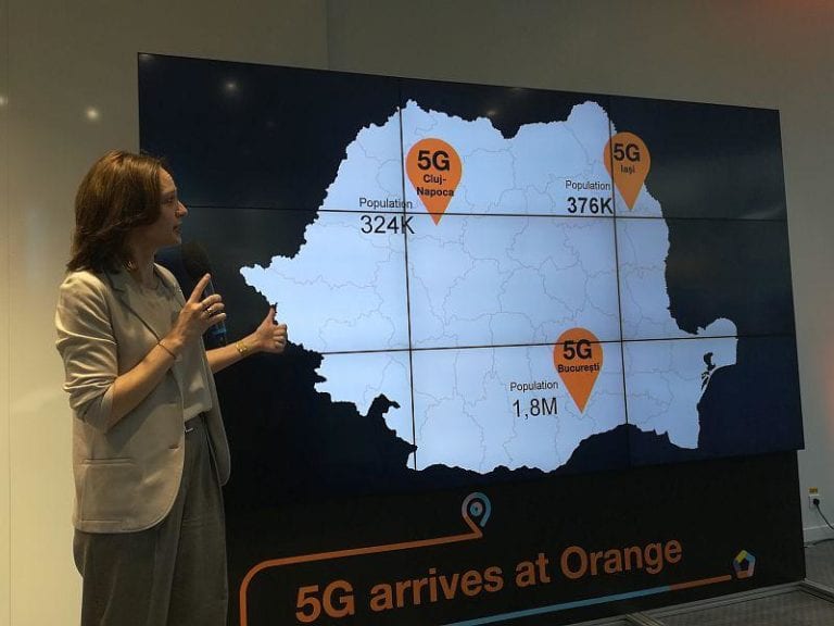 VIDEO România, prima țară în care grupul Orange lansează o rețea 5G comercială: Serviciile sunt disponibile în București, Cluj-Napoca și Iași