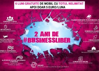 2 ani de #BUSINESSLIBER cu o nouă ofertă Telekom: 6 luni gratuitate la abonamentul mobil de 5 euro