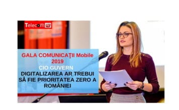 VIDEO CIO Guvern la GALA COMUNICAŢII Mobile 2019: Digitalizarea ar trebui să fie prioritatea zero a României