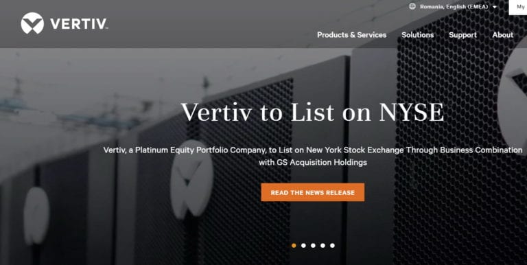 Vertiv se listează la Bursa din New York