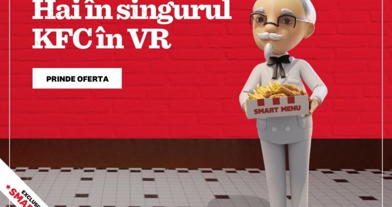 KFC a deschis primul restaurant in VR, Smarket, exclusiv pentru Smart Menu