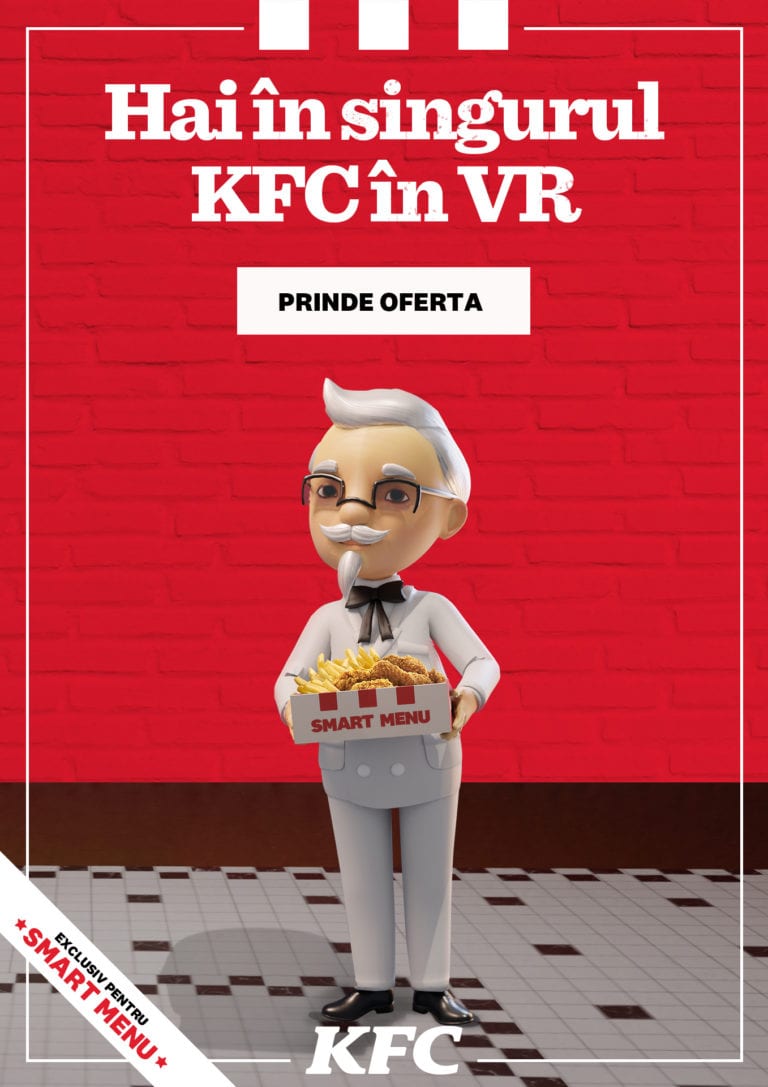 KFC deschide un magazin în VR, Smarket, exclusiv pentru Smart Menu
