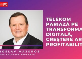 VIDEO Miroslav Majoros, CEO Telekom Romania: 2019, primul an cu rezultate pozitive în ultimii 4 ani