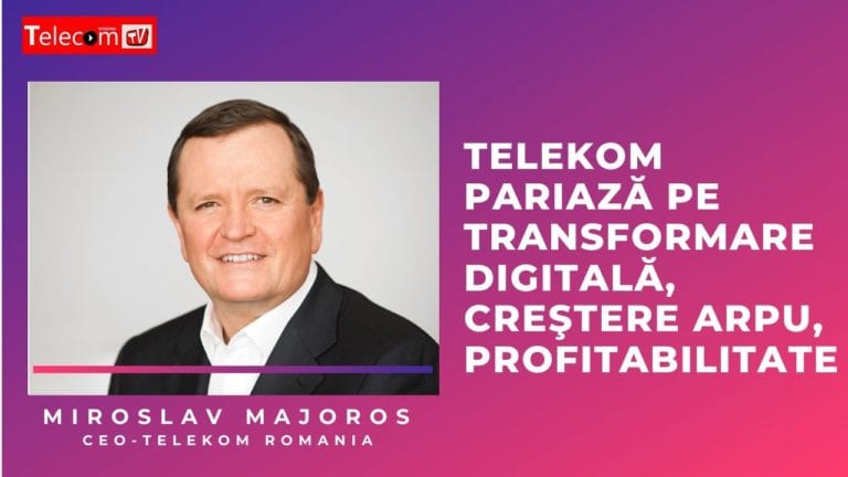 VIDEO Miroslav Majoros, CEO Telekom Romania: 2019, primul an cu rezultate pozitive în ultimii 4 ani