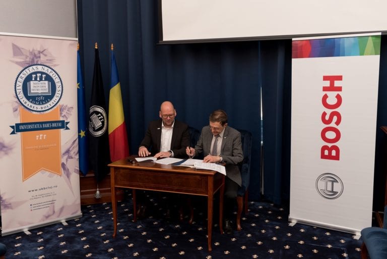 Bosch semnează un nou parteneriat cu Universitatea Babeș-Bolyai din Cluj pentru un program de masterat