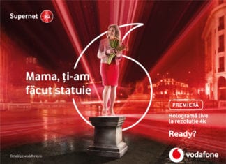 Vodafone creează statui digitale pentru mame, primele holograme live la rezoluție 4K din lume