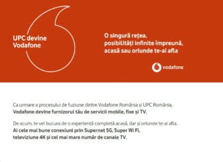 UPC devine Vodafone la 31 martie 2020