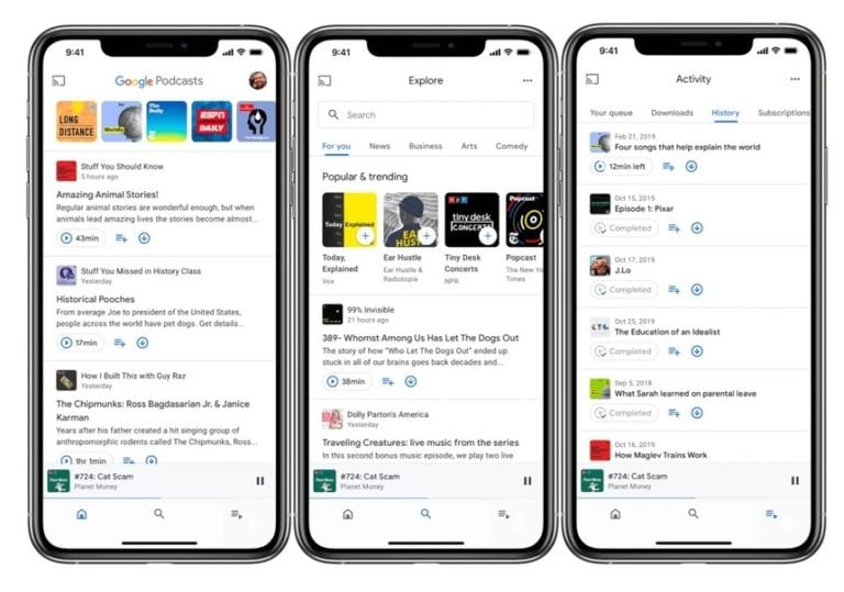 Google îşi lansează serviciul de podcast-uri pe iOS