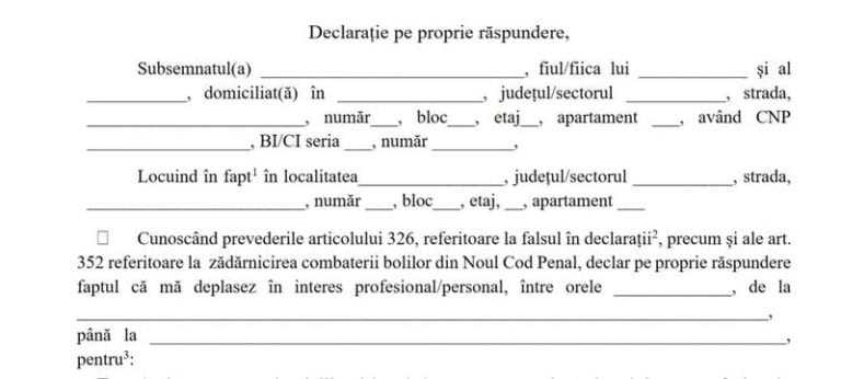 Descărcați declarația pe proprie răspundere doar de pe site-ul Guvernului, avertizează Bitdefender. Compania a blocat pagini neoficiale pentru tentativă de fraudă