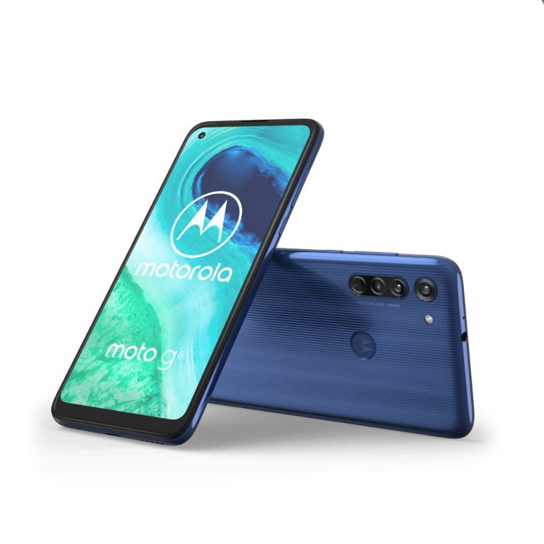 moto g8, cu cameră AI, ţine până la 40 de ore cu o singură încărcare