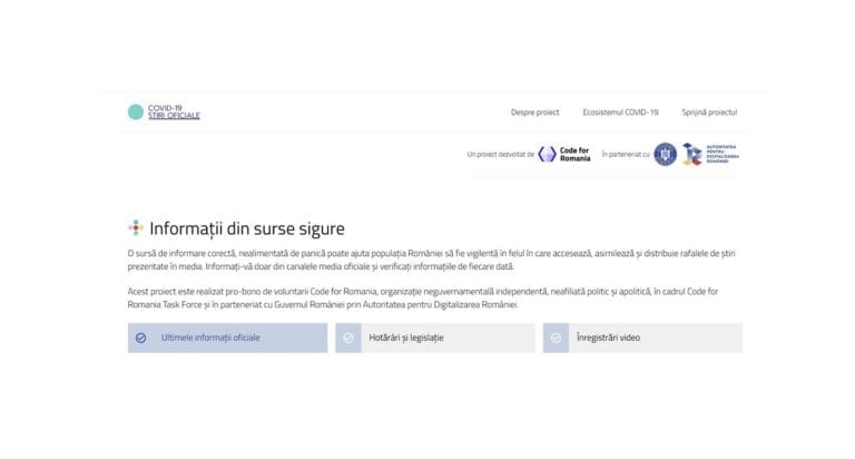 stirioficiale.ro – sursa oficială de informare contra efectelor COVID-19