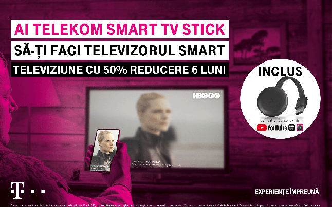 Telekom lansează, în premieră în România, televiziune prin Chromecast