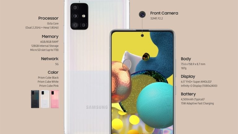 Samsung lansează noi smartphone-uri din gama 5G (Galaxy A71 5G și Galaxy A51 5G) și noul model Galaxy A41