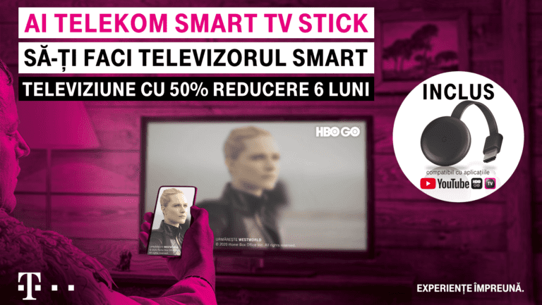 Telekom România lansează stick-ul care îţi transformă televizorul într-un Smart TV. Cât costă şi ce canale poţi urmări