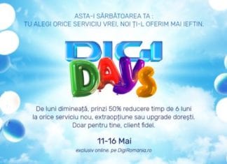 Digi Days, cu 50% discount, exclusiv online, între 11-16 mai