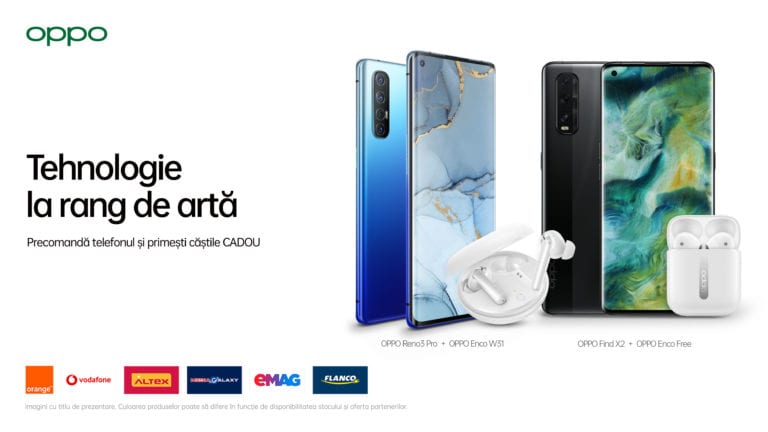OPPO intră în România cu smartphone-urile Reno3 Pro 5G și Find X2