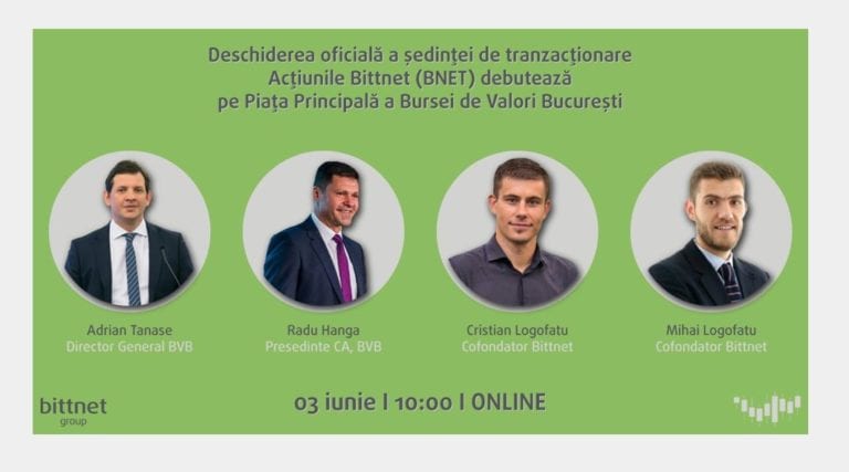 Premieră: Bittnet devine prima societate din IT care intră pe Piața Reglementată a BVB