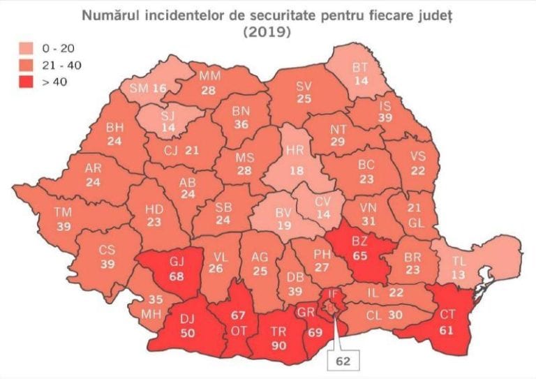 Incidentele de securitate în comunicații au crescut și au afectat peste 23 de milioane de conexiuni în 2019. Teleorman, județul cu cele mai multe incidente