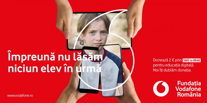 Vodafone România lansează campania de brand „Împreună nu lăsăm niciun elev în urmă” pentru extinderea programului „Școala din valiză”