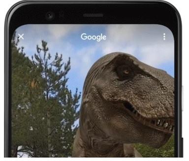 Dinozauri în realitate augmentată direct din Google Search