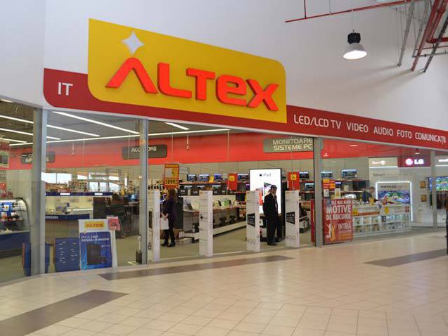 Altex deschide un magazin de 1.600 mp în centrul comercial AFI Braşov, cel mai mare mall inaugurat anul acesta în România. Investiţia trece de 1 mil. euro