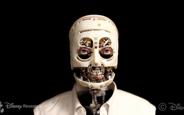 Disney a creat un robot care poate clipi şi reda mimica facială a unui om