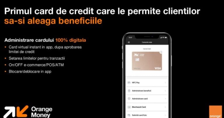 Orange Money lansează un card de credit ce oferă 3% cashback la orice plată în Orange și extra opțiuni de “bani înapoi” la supermarket sau în străinătate