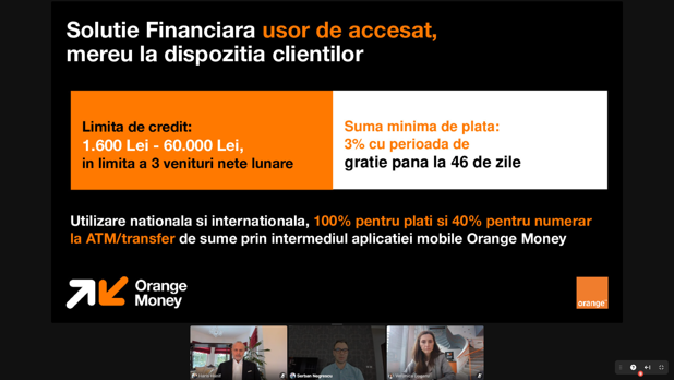 Orange atacă pe piaţa de servicii financiare şi cu un card de credit, cu o limită de până la 60.000 de lei