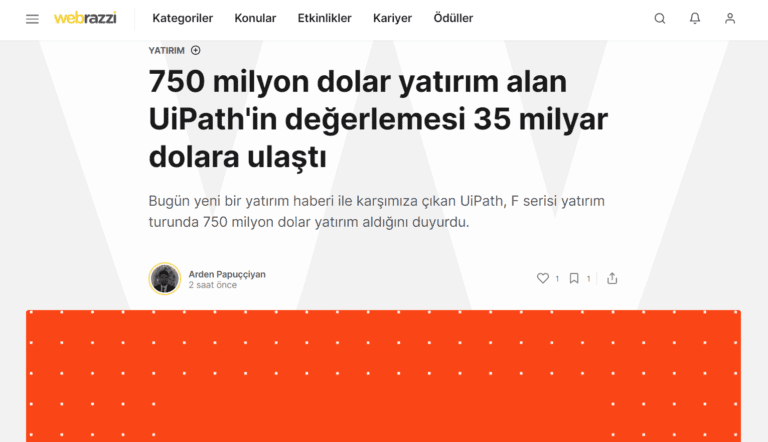 Ce scrie presa internaţională despre UiPath: Din America până în Turcia şi din Franţa până în Indonezia, momentul evaluării de 35 mld. dolari este marcat pentru a scoate în evidenţă avântul RPA