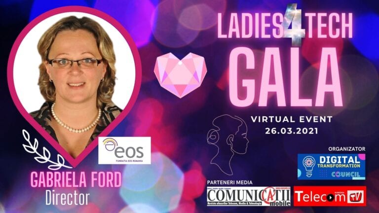 GALA LADIES 4TECH 2021: Gabriela FORD, Fundaţia EOS – Lansăm un proiect cu primele 100 de școli validate ca partenere Microsoft, pentru pregătirea profesorilor. Școlile din regiunea Moldova sunt cele mai active în digital. Doi ani la rând câștigătorii Microsoft Office Specialist World Championship au fost din Moldova.