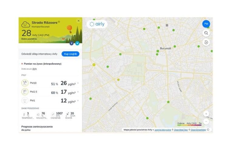 Senzorii Airly, care monitorizează poluarea și în România, au mai primit 3,3 milioane dolari finanțare