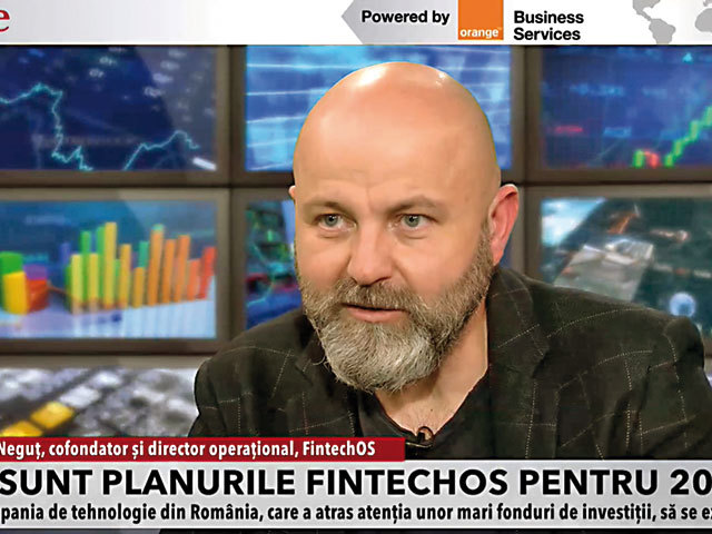 FintechOS, noul star al tehnologiei din România, ajunge la o evaluare de 220 mil. dolari, după o rundă de finanţare de 60 mil. dolari. Sergiu Neguţ, COO: Avem ambiţia de a crea o companie de tehnologie care să aibă o amprentă globală