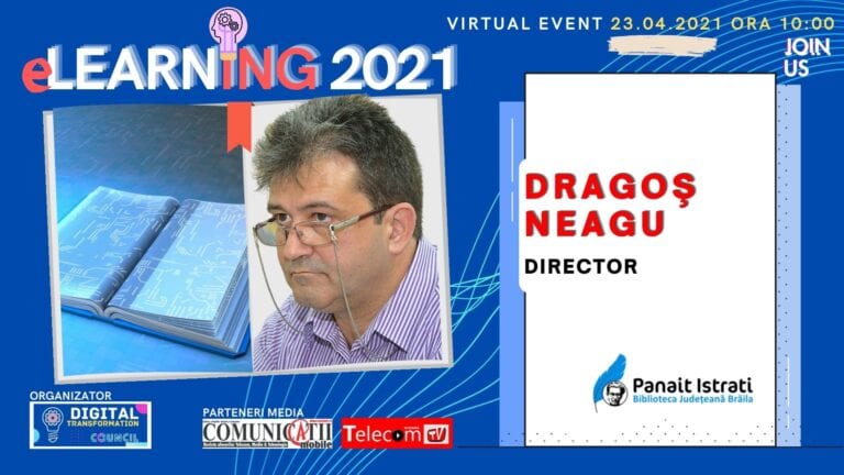 VIDEO Conferința eLEARNING 2021: Dragoș NEAGU, Biblioteca Județeană BRĂILA – În pandemie am etichetat RFID aproape jumătate din fondul de carte al bibliotecii.