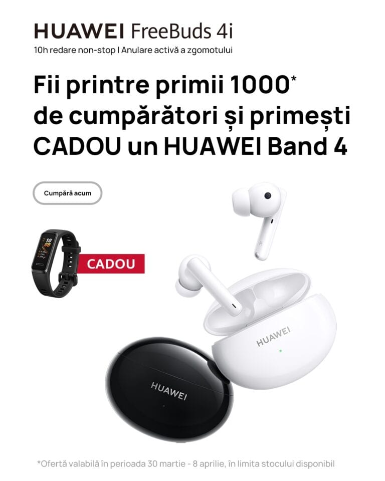 Căştile HUAWEI FreeBuds 4i, certificate Smart Green