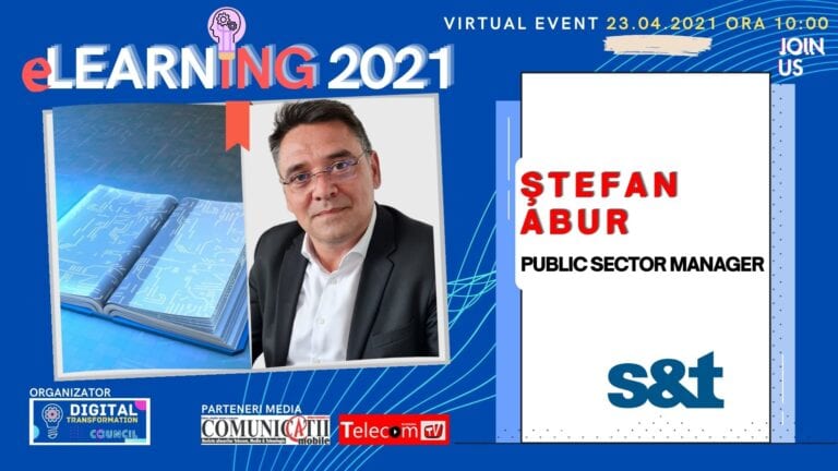 VIDEO Conferinţa eLEARNING 2021: Ştefan ABUR, S&T România: Recomand autorităților din domeniu, ADR şi Ministerul Educației, să aibă consilieri buni pentru proiectele de educaţie digitală şi să ţină cont că în centrul atenţiei trebuie să fie copiii.