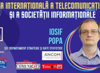 VIDEO Iosif Popa, ANCOM: În România sunt foarte multe gospodării offline, circa 30% în anul 2020. E mult de recuperat @ Conferința Ziua Internațională a Telecomunicațiilor și a Societății Informaționale 2021
