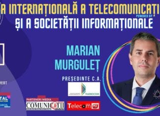 VIDEO Marian Murguleț, SNR: Licitaţia 5G are şanse zero de organizare în 2021, dacă Parlamentul nu adoptă actele normative până la finalul actualei sesiuni @ Conferința Ziua Internațională a Telecomunicațiilor și a Societății Informaționale 2021