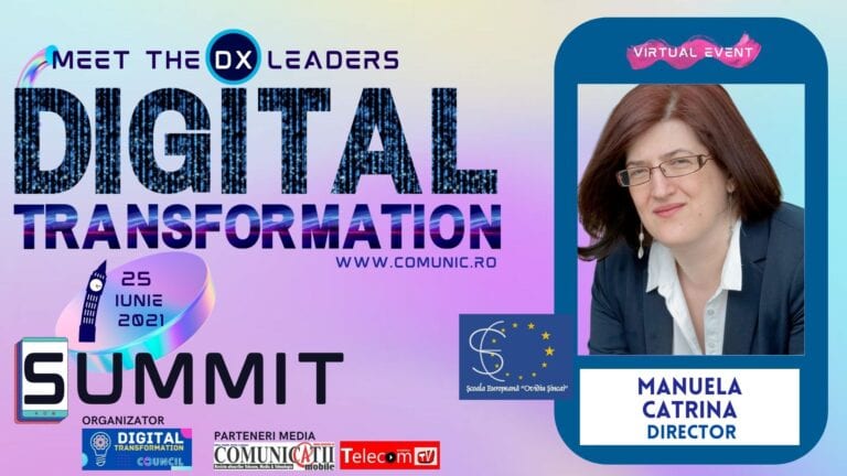 ANALIZĂ comparativă PNNR-ul românesc pe digitalizare vs. ţările comunitare. Spania va investi cel mai mult în digitalizare, România e în partea a doua a clasamentului, cu 5,9 miliarde euro – Manuela CATRINA – Şcoala Europeană „Ovidiu Şincai” @ DIGITAL TRANSFORMATION SUMMIT 2021