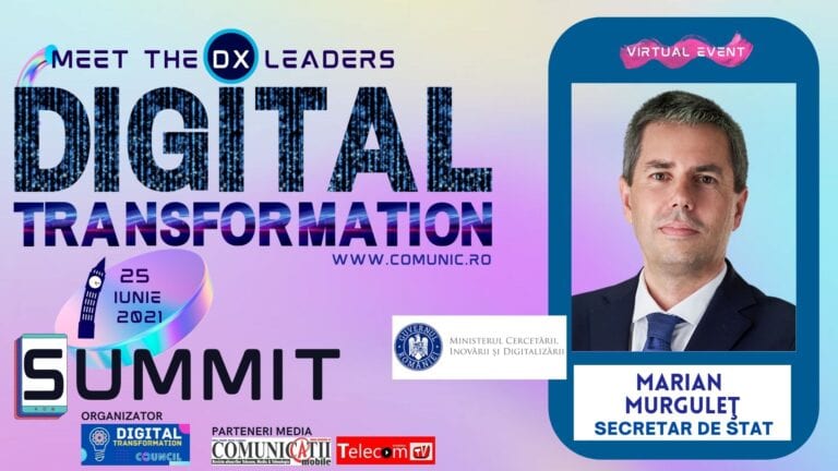 Marian Murguleţ, noul secretar de stat pentru Digitalizare la MCID, în premieră publică la Digital Transformation Summit pe 25 iunie