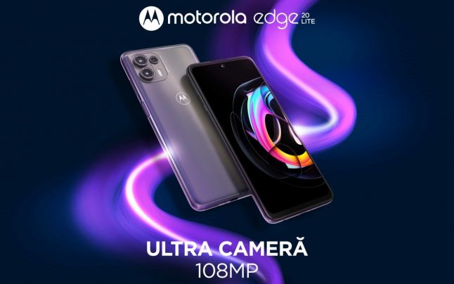 Motorola Edge 20 lite este disponibil la precomandă împreună cu o pereche de căşti TWS