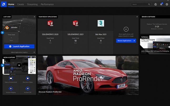 AMD a lansat driver-ul Radeon PRO Enterprise 21.Q3