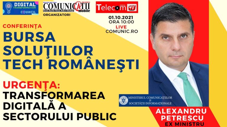 Alexandru PETRESCU, ex MCSI: Avem obligația ca noi, la stat, să facem multe pentru privat, noi trebuie să regândim şi să actualizăm legislații. Multe directive europene sunt neimplementate în România și, poate lucrul cel mai important, avem o autoritate a statului în domeniul digitalizării oarecum dispersată, dacă nu chiar pulverizată.