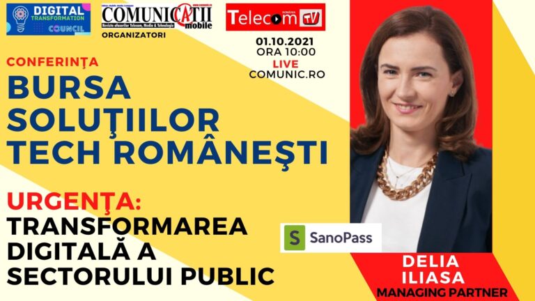 Delia ILIASA, SANOPASS: Conectăm peste 900 de clinici din toată țara, însemnând peste 12.000 de medici disponibili într-o singură aplicație