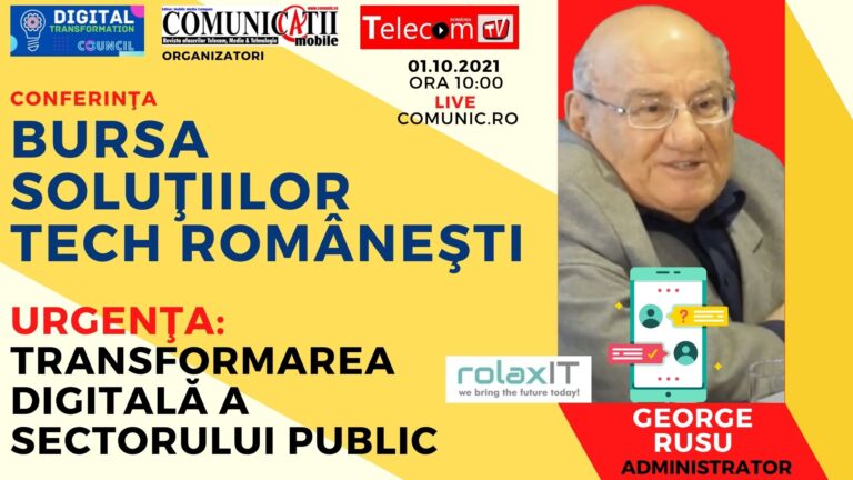 George RUSU, ROLAXIT: Oamenii preferă să comunice cu computerele prin voce, mai ales că 2 miliarde de oameni nu ştiu să scrie. Sunt deschizător de drumuri în interfeţele vocale, aşa cum am fost primul care a adus Internetul, WiFi-ul şi VoIP-ul în România.