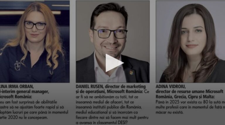 Microsoft, după 25 de ani de prezenţă pe piaţa locală: România are o oportunitate extraordinară de a deveni un hub digital pentru Europa. Alina Irma Orban, ad-interim general manager, Microsoft România: Toate organizaţiile s-au transformat digital şi au adoptat tehnologia într-un mod accelerat